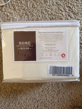 Home Reflections Decor Off White 6-Piece Sheet Set